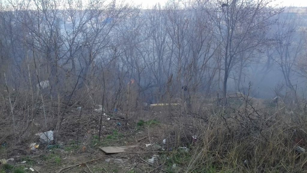 В Волгограде при возгорании сухой травы в овраге пострадал школьник