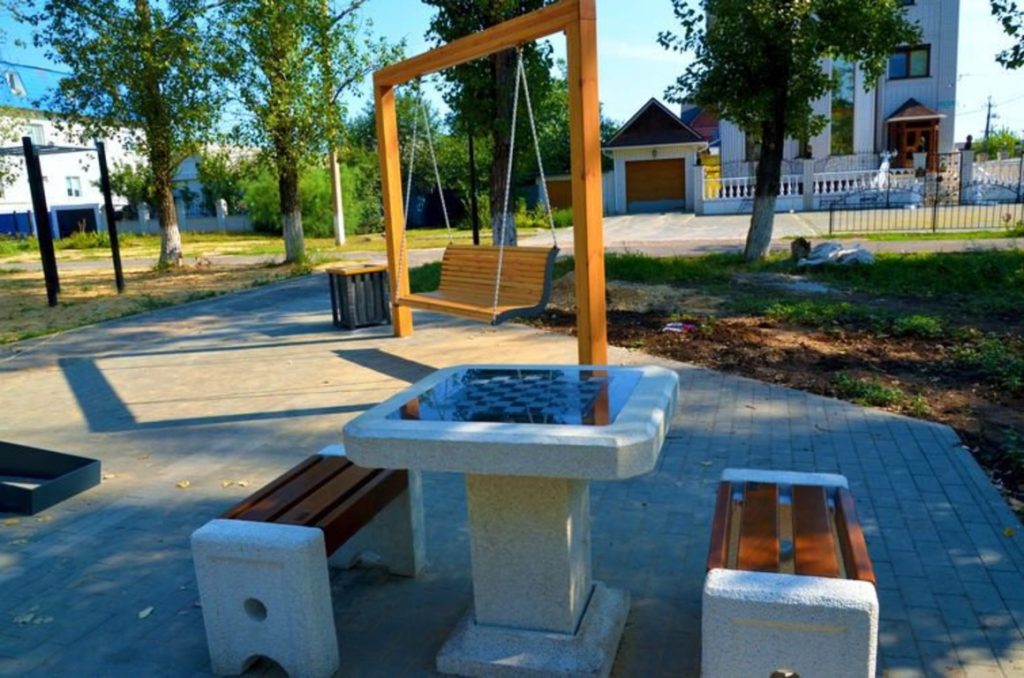 В Михайловке достроили парк Победы