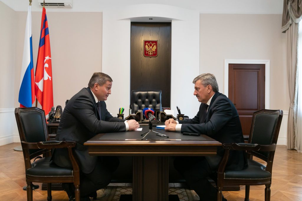 Бочаров провел рабочую встречу с врип мэра Волгограда Марченко