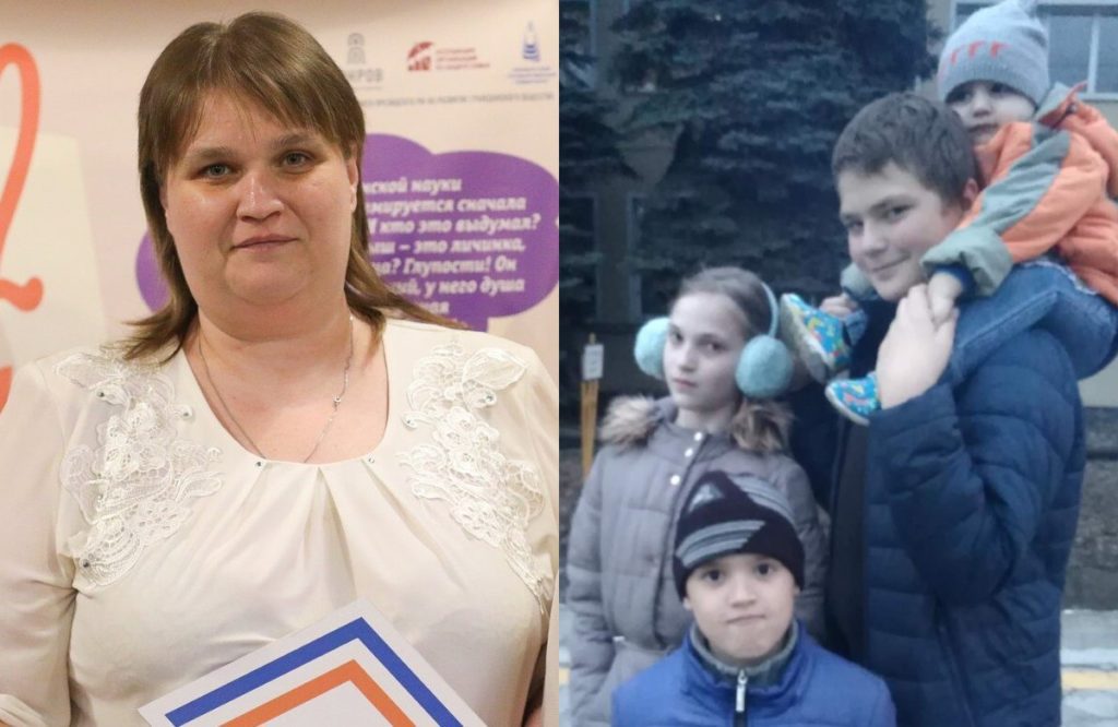 Многодетная волгоградка вместе со своими близкими занялась волонтерством