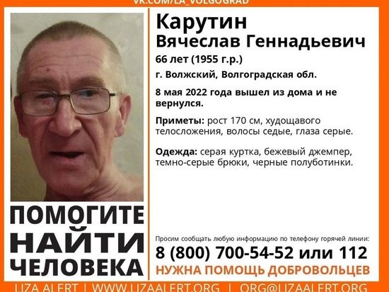 Под Волгоградом идут поиски пропавшего 66-летнего мужчины