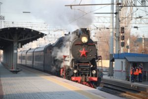 В Волгоград из Сочи приехал туристический ретро-поезд «Правнуки Победы»