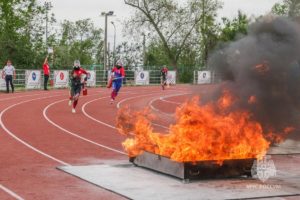 Спортсмены из сборной России выиграли пожарную эстафету в Волгограде