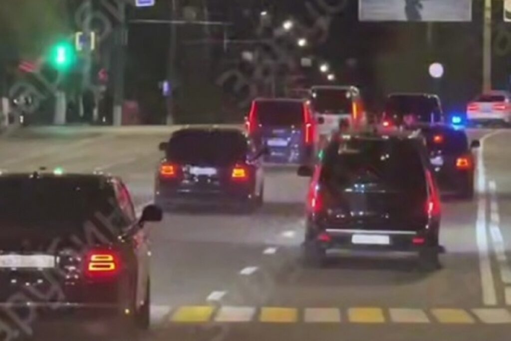 Опубликовано видео Волгограда, снятое из машины кортежа Владимира Путина