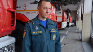 Волгоградец получил медаль «За отвагу на пожаре»